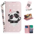 For Nokia 3.4 3D Colored Drawing Horizontal Flip Leather Case with Holder & Card Slots & Wallet & Lanyard(Heart Panda) - 1