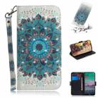 For Nokia 3.4 3D Colored Drawing Horizontal Flip Leather Case with Holder & Card Slots & Wallet & Lanyard(Peacock Wreath) - 1