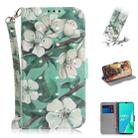 For OPPO A9 2020 3D Colored Drawing Horizontal Flip Leather Case with Holder & Card Slots & Wallet & Lanyard(Watercolor Flower) - 1
