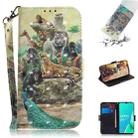 For OPPO A9 2020 3D Colored Drawing Horizontal Flip Leather Case with Holder & Card Slots & Wallet & Lanyard(Zoo) - 1