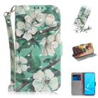 For OPPO A92 3D Colored Drawing Horizontal Flip Leather Case with Holder & Card Slots & Wallet & Lanyard(Watercolor Flower) - 1
