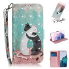 For Samsung Galaxy S21+ 5G 3D Colored Drawing Horizontal Flip Leather Case with Holder & Card Slots & Wallet & Lanyard(Black White Cat) - 1
