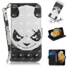 For Samsung Galaxy S21 Ultra 5G 3D Colored Drawing Horizontal Flip Leather Case with Holder & Card Slots & Wallet & Lanyard(Angry Bear) - 1