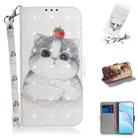 For Xiaomi Mi 10T Lite 5G 3D Colored Drawing Horizontal Flip Leather Case with Holder & Card Slots & Wallet & Lanyard(Cute Cat) - 1