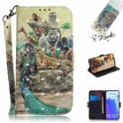 For Xiaomi Mi 10T Pro 5G 3D Colored Drawing Horizontal Flip Leather Case with Holder & Card Slots & Wallet & Lanyard(Zoo) - 1