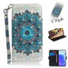 For Xiaomi Mi 10T Pro 5G 3D Colored Drawing Horizontal Flip Leather Case with Holder & Card Slots & Wallet & Lanyard(Peacock Wreath) - 1