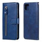 For OPPO Realme C11 Fashion Calf Texture Zipper Horizontal Flip Leather Case with Holder & Card Slots & Wallet(Blue) - 1