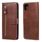 For OPPO Realme C11 Fashion Calf Texture Zipper Horizontal Flip Leather Case with Holder & Card Slots & Wallet(Brown) - 1