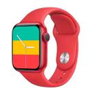 T500+ 1.75 inch IPS Screen IP67 Waterproof Smart Watch, Support Sleep Monitor / Heart Rate Monitor / Bluetooth Call, Style:Sport Button Strap(Red) - 1