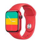 X16 1.75 inch IPS Screen IP67 Waterproof Smart Watch, Support Sleep Monitor / Heart Rate Monitor / Bluetooth Call, Style:Sport Button Strap(Red) - 1