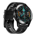 GT3 1.3 inch Full-fit Round Screen Smart Watch, Support Sleep Monitor / Heart Rate Monitor / Temperature Monitoring(Black) - 1