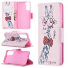 For Samsung Galaxy S21 5G Colored Drawing Pattern Horizontal Flip Leather Case with Holder & Card Slots & Wallet(Deer) - 1