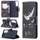 For Samsung Galaxy S21 5G Colored Drawing Pattern Horizontal Flip Leather Case with Holder & Card Slots & Wallet(Smirk) - 1