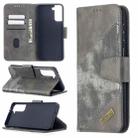 For Samsung Galaxy S21+ 5G Matching Color Crocodile Texture Horizontal Flip PU Leather Case with Wallet & Holder & Card Slots(Grey) - 1