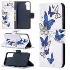 For Samsung Galaxy S30 Plus Colored Drawing Pattern Horizontal Flip Leather Case with Holder & Card Slots & Wallet(Butterfly Swarm) - 1