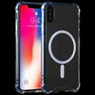 For iPhone X / XS Clear Four-corner Airbag Magnetic Shockproof Protective Magsafe Case - 1