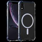 For iPhone XR Clear Four-corner Airbag Magnetic Shockproof Protective Magsafe Case - 1