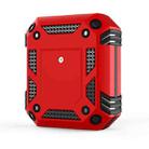 Iron Man Four-corner Shockproof Earphone Protective Cover For AirPods 1 / 2(Red) - 1