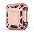 Iron Man Four-corner Shockproof Earphone Protective Cover For AirPods 1 / 2(Rose Gold) - 1