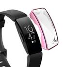 For Fitbit Inspire/ Inspire HR Full Coverage Plating TPU Watch Case(Pink) - 1