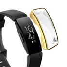 For Fitbit Inspire/ Inspire HR Full Coverage Plating TPU Watch Case(Gold) - 1