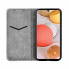 For Samsung Galaxy A42 5G Business Solid Color Stitching Horizontal Flip Leather Case with Holder & Card Slots(Grey) - 4