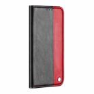 For Samsung Galaxy A42 5G Business Solid Color Stitching Horizontal Flip Leather Case with Holder & Card Slots(Red) - 2