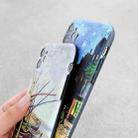IMD Workmanship TPU Oil Painting Protective Case For iPhone 11 Pro(Outdoor Cafe at Night) - 3
