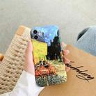 IMD Workmanship TPU Oil Painting Protective Case For iPhone 12(Outdoor Cafe at Night) - 1