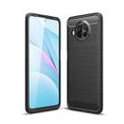 For Xiaomi Mi 10T Lite 5G Brushed Texture Carbon Fiber TPU Case(Black) - 1