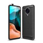 For Xiaomi Redmi K30 Ultra Brushed Texture Carbon Fiber TPU Case(Black) - 1