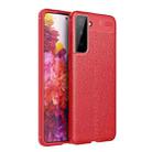 For Samsung Galaxy S21 5G Litchi Texture TPU Shockproof Case(Red) - 1