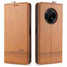 For Huawei Enjoy 20 Plus 5G AZNS Magnetic Calf Texture Horizontal Flip Leather Case with Card Slots & Holder & Wallet(Light Brown) - 1