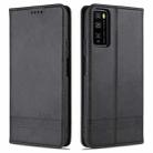 For Huawei Enjoy 20 Pro / Enjoy Z 5G AZNS Magnetic Calf Texture Horizontal Flip Leather Case with Card Slots & Holder & Wallet(Black) - 1