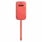 For iPhone 12 Pro Max Leather Sleeve Case with Lanyard & Card Slot & Time View Window(Orange) - 1