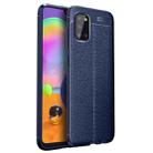 For Samsung Galaxy A02s Litchi Texture TPU Shockproof Case(Navy Blue) - 1