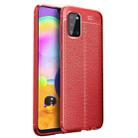 For Samsung Galaxy A02s Litchi Texture TPU Shockproof Case(Red) - 1