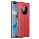 For Huawei Mate 40 Pro Plus Litchi Texture TPU Shockproof Case(Red) - 1