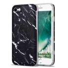 TPU Glossy Marble Pattern IMD Protective Case For iPhone 8 / 7(Black) - 1