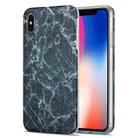 TPU Glossy Marble Pattern IMD Protective Case For iPhone X / XS(Dark Grey) - 1