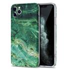 TPU Glossy Marble Pattern IMD Protective Case For iPhone 11 Pro(Emerald Green) - 1