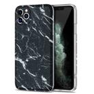 TPU Glossy Marble Pattern IMD Protective Case For iPhone 11 Pro(Black) - 1