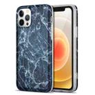 For iPhone 12 mini TPU Glossy Marble Pattern IMD Protective Case (Dark Grey) - 1