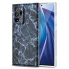 For Samsung Galaxy Note20 Ultra TPU Glossy Marble Pattern IMD Protective Case(Dark Grey) - 1