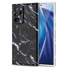 For Samsung Galaxy Note20 Ultra TPU Glossy Marble Pattern IMD Protective Case(Black) - 1