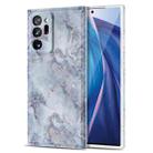 For Samsung Galaxy Note20 Ultra TPU Glossy Marble Pattern IMD Protective Case(Earthy Grey) - 1