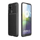 For Motorola Moto G9 Power Carbon Fiber Texture Shockproof TPU Case(Black) - 1