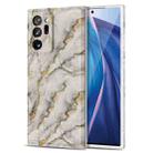 For Samsung Galaxy Note20 Ultra TPU Gilt Marble Pattern Protective Case(Grey) - 1