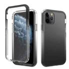 For iPhone 11 Pro Shockproof  High Transparency Two-color Gradual Change PC+TPU Candy Colors Protective Case (Black) - 1