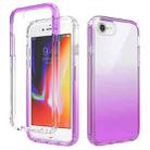 Shockproof  High Transparency Two-color Gradual Change PC+TPU Candy Colors Protective Case For iPhone 6 / 6s(Purple) - 1
